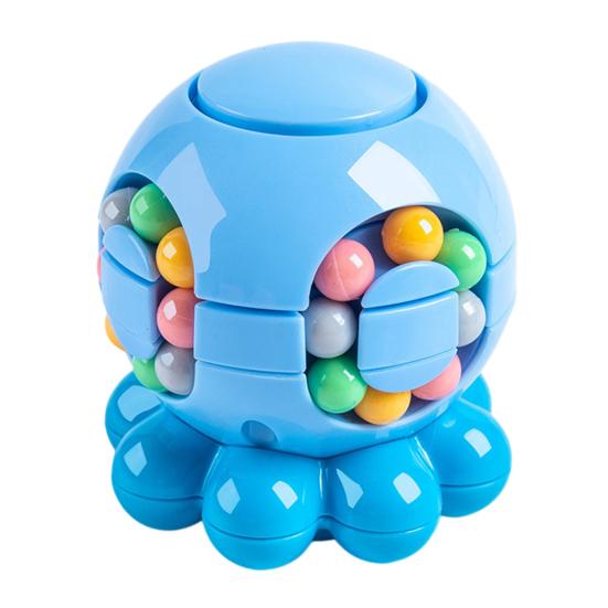 

Cube Toy Smooth Rotation Stress Relief Fidget Toy Fall-Resistant Octopus Shape Sensory Fidget Gadget Kids Puzzle Cube Toy