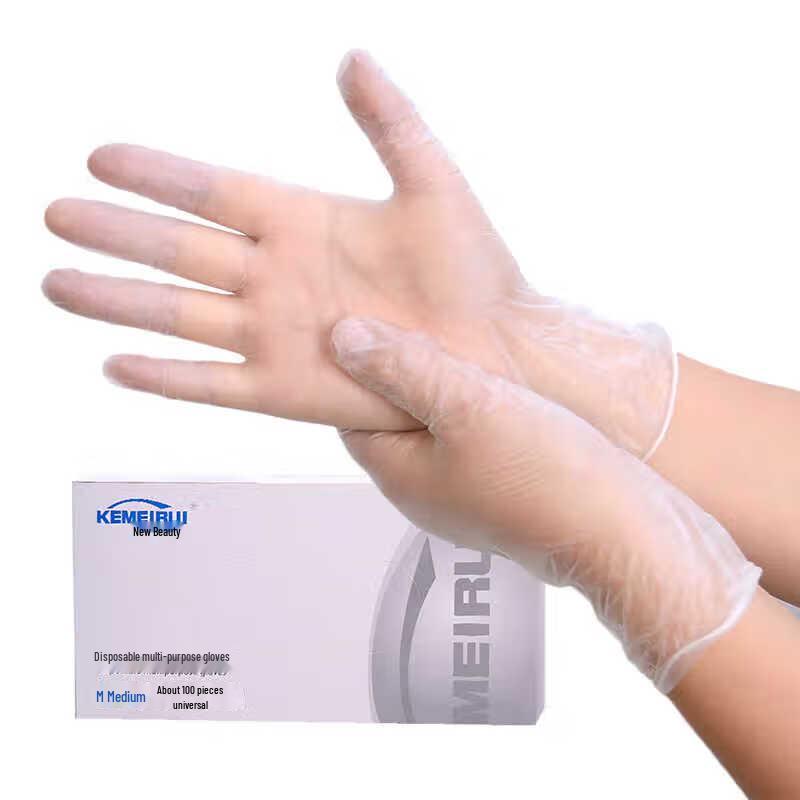 Thickened Transparent PVC Disposable Gloves
