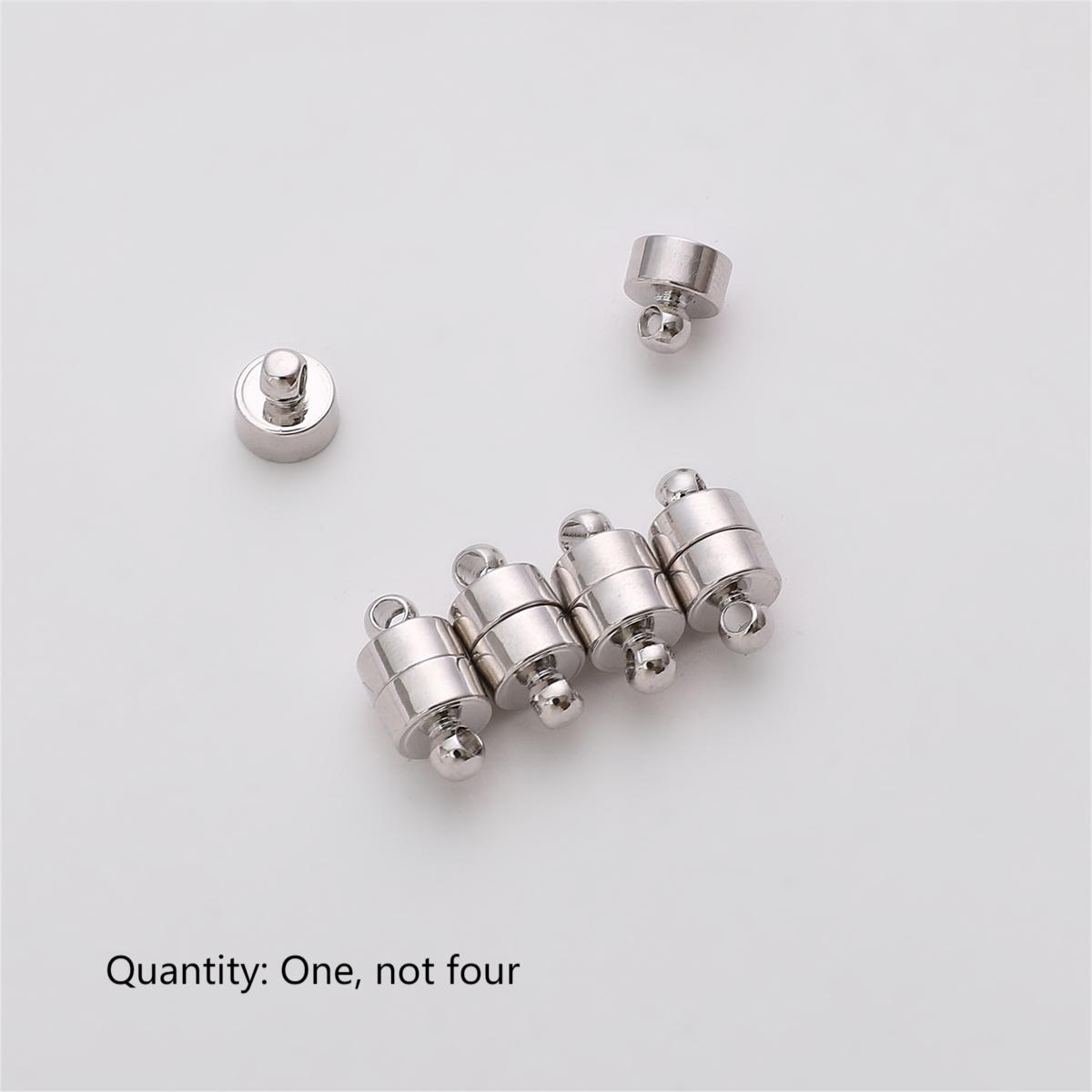 

Выберите размер, медная цилиндрическая магнитная пряжка для изготовления ювелирных изделий, браслет, ожерелье, аксессуары «сделай сам» 6*12mm серебряный