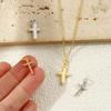 2 PCs Brass Religious Charms Gold Plated Cross Pendants For DIY Necklace Bracelet Earrings Jewelry Making Findings