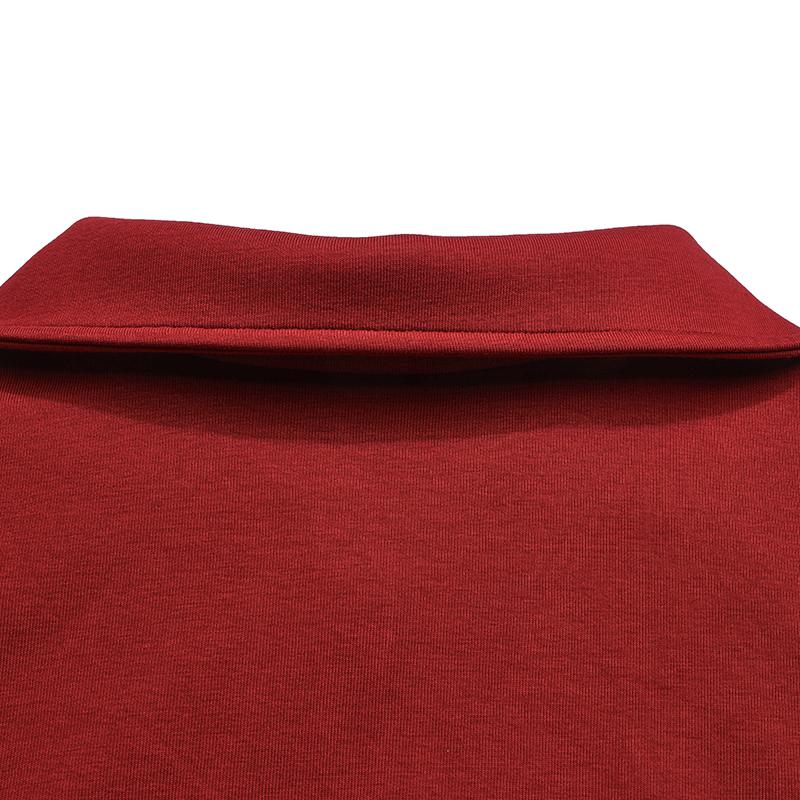FILA Original Fashion Simple Classic Retro Sports Casual Versatile Comfortable Half-Zip Loose Sweatshirt Women sweatshirt Red F61W619203FWI