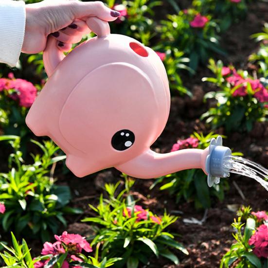 Wasserkanne in Elefantenform, niedliche kreative Gießkanne aus Kunststoff mit großem Fassungsvermögen für den Garten