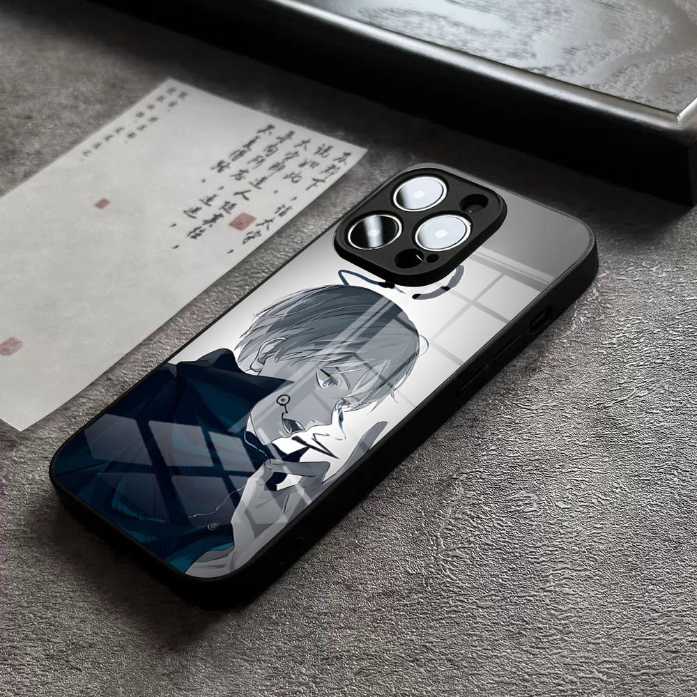 Jujutsu Kaisen Anime Inumaki Toge Phone Case For IPhone 16 Pro Max 15 Plus 14 Pro 12 11 13 Mini X XR XS Max 8 7 SE Glass Cover