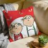 Cushion Cover Washed Linen Soft Breathable Decorative Case for Sofa Home Pillow cover CCharlie and Lola Anime