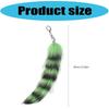 Cheerful Foxes Tail Key Accessory Plush Material Vibrant Hues Sturdy Metal Clasp Compact Size For Keys And Personal Belongings