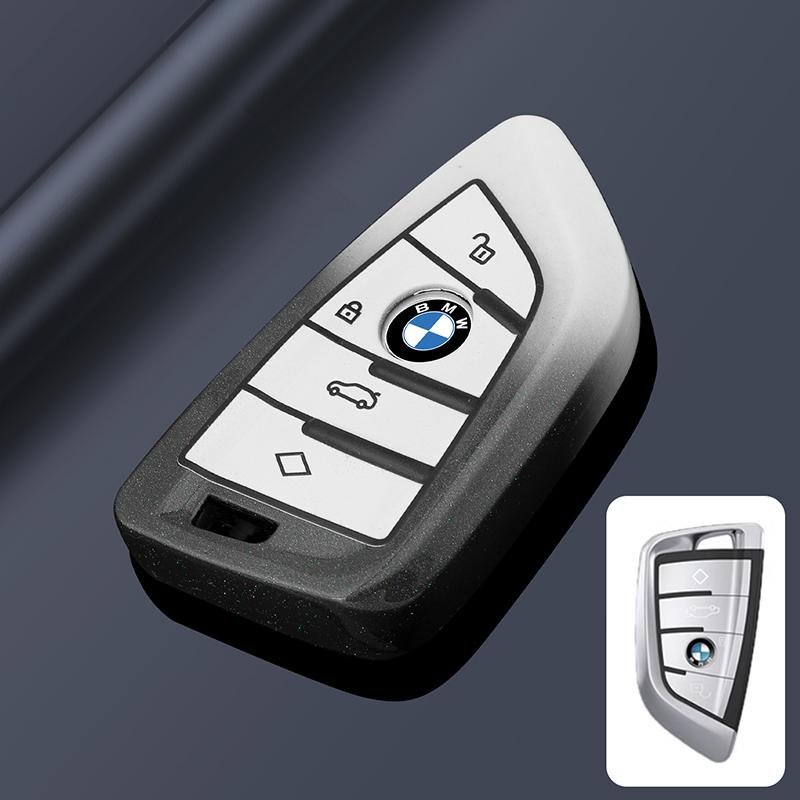 KWMBS1 Car Sticker Car Key Fob Ring Chain Cover Case For BMW 530i 540i 550e 750e 740i 760i X1 X2 X5 X6 X7 M5 iX1 iX2 iX XM i5 i7 2024 2
