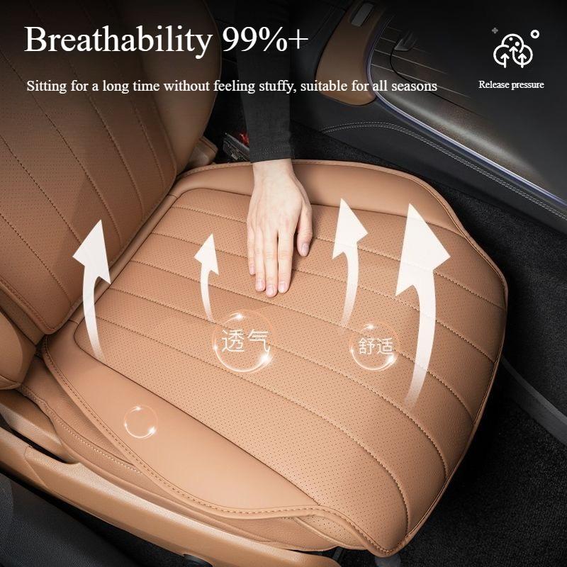 2025 Universal Car Seat Cushion Premium Breathable Perforated Design Four Seasons Cool Comfortable Chair Cover for Car Seats