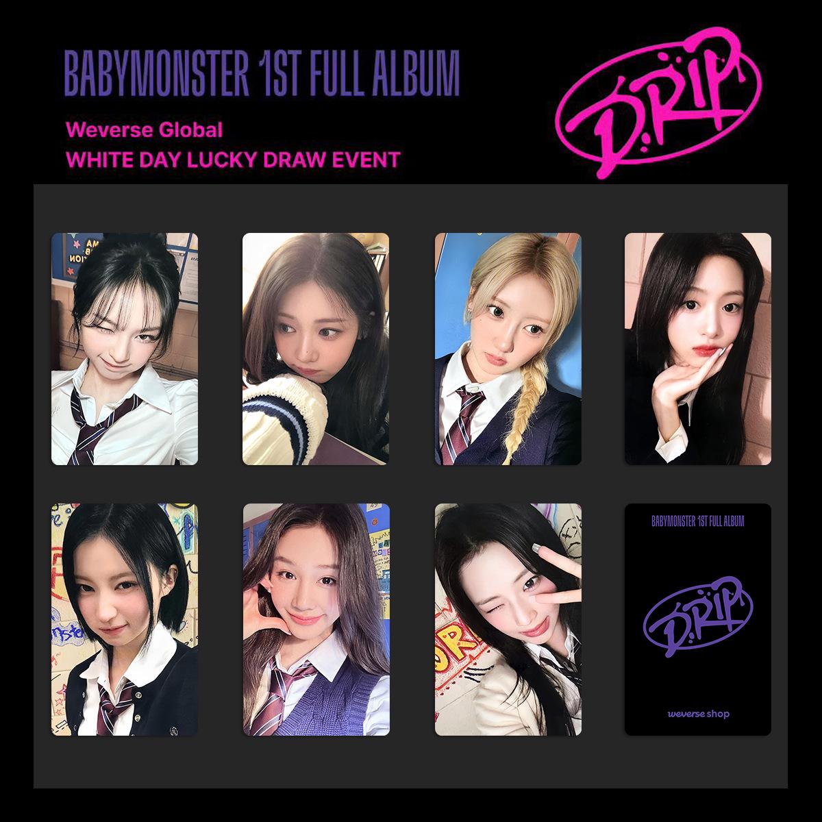 Treasure BABYMONSTER White Day Lucky DRIP Photocard