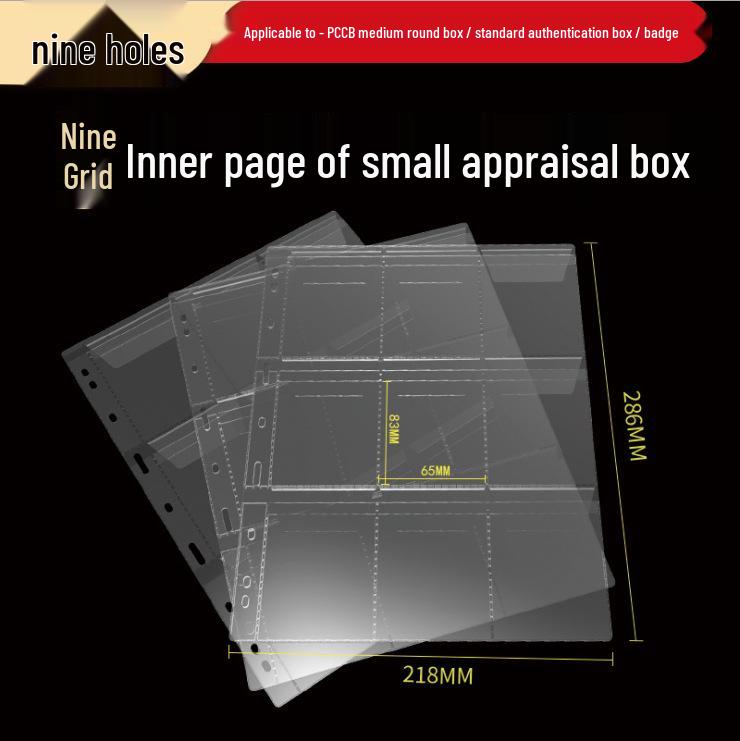 Universal Coin Collection Album with 12 Insertable Loose-Leaf Pages: Includes 9-Hole, 9-Pocket, and 6-Pocket Inner Storage Options
