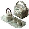 Woding Ru Kiln Ceramic Travel Kung Fu Tea Set