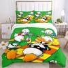 3pcs Duck Family Picnic Bedding Set Includes 1 Quilt Cover and 2 Pillowcases, Comfortable S038