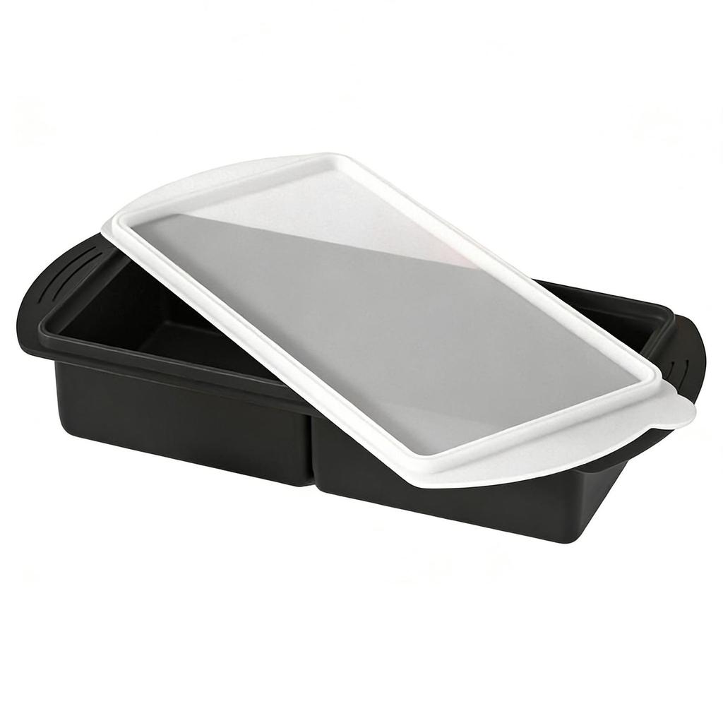 Frozen Soup & Baby Food Silicone Ice Cube Tray - 4/2 Grids, Freshness Storage Box.