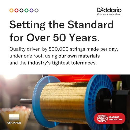 D'Addario Acoustic Guitar Strings 80/20 Bronze Extra Light .010-.047 EJ10 [Domestic Genuine Product]