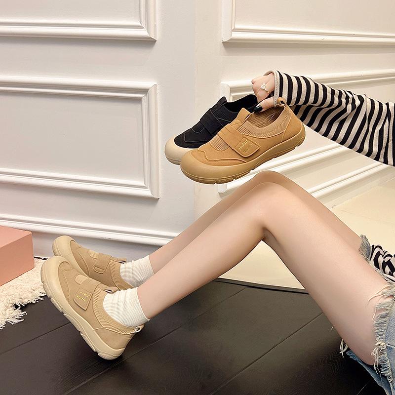 2025 summer new women's breathable thick-soled two wear sandals and one pedal Velcro sports and leisure bag head women's shoes