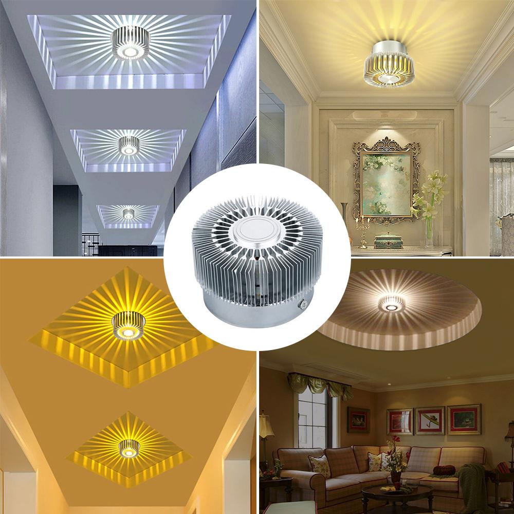 Indoor Sunflower LED Wall Light 3W RGB Wall Sconce Spot Lamp With Remote Control for Living Room Path Way Corridors Decor