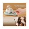 Coffee cup warmer with three-level temperature control, waterproof tempered glass honeycomb ventilation, electric coffee heater