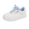 2025 autumn new macaron little white shoes women's leather surface student board shoes casual shoes increase ins tide N8002