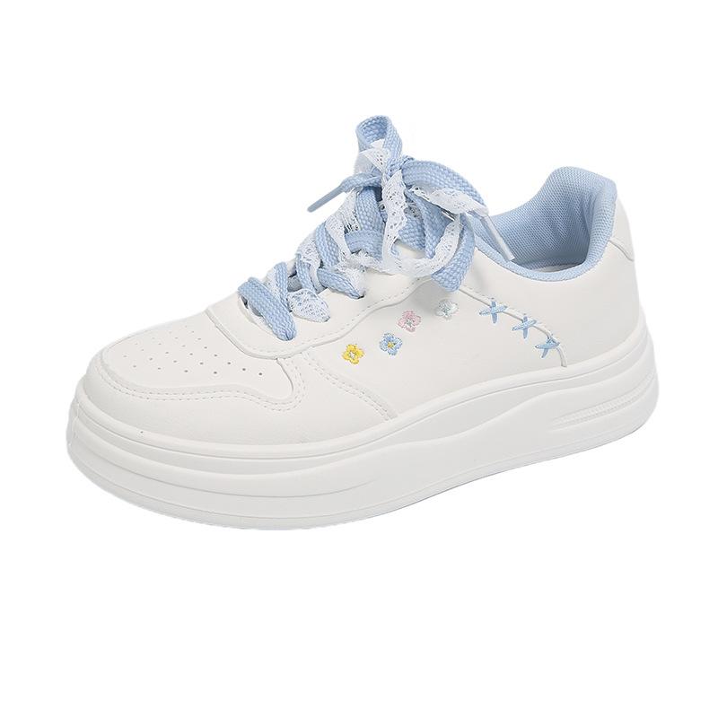 2025 autumn new macaron little white shoes women's leather surface student board shoes casual shoes increase ins tide N8002