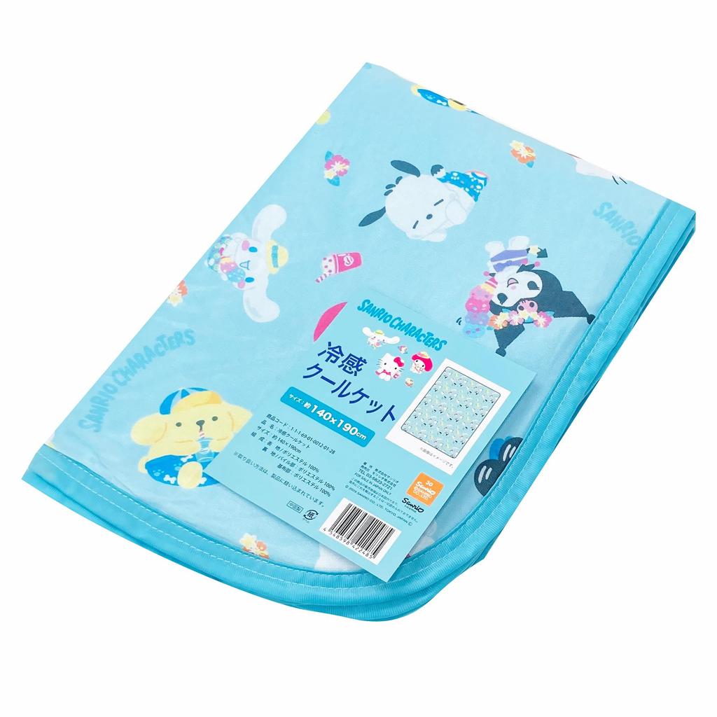 MORIPiLO Sanrio Summer Blanket Hangyodon Cinnamoroll and Comfortable Cooling Single 140x190cm Meltingly Soft Touch Suitable for Children and Adults