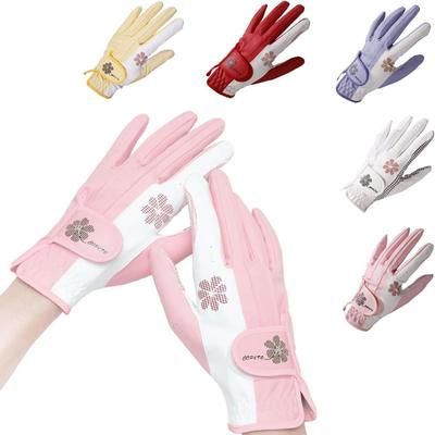 Een Paar Ademende Golfhandschoenen Antislip Golfaccessoires Premium Dames Golfhandschoenen voor Alle Weersomstandigheden