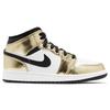 Jordan 1 Mid Metallic Gold Black White GS DC1420-700