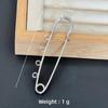 Colorfast Electroplated Safety Pin Brooch with Loop Holder for Sweaters and Pants