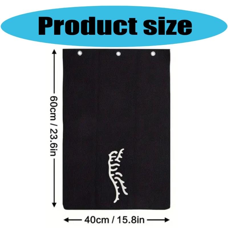 Microfiber Waffles Pattern Golf Towels Convenient Golf Cleaning Towel Sports Fishing Golf Bag Towel Golf Accessories