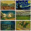 Affiche de Collection de Peintures à l'Huile Célèbres Vintage Décorative Van Gogh Plaque Métallique en Étain Pour Atelier Pièce de Maison Décoration Murale Artistique