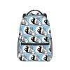 Rabbit Bunny Shadow Puppet Hand OK Gesture Sign Backpacks Boys Girls Bookbag Students School Bags Travel Rucksack Shoulder Bag