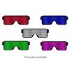 Rechargeable LED Props Stage Dynamic Glasses Luminous Glasses Christmas Party Atmosphere Decoration