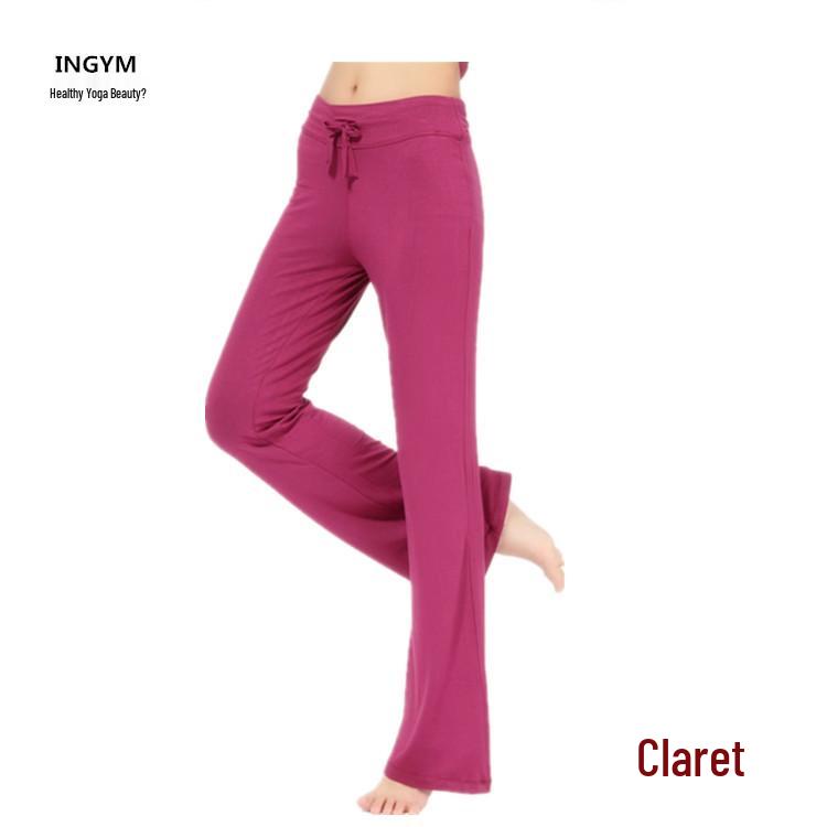 Women's Modal Micro-Flare Fitness & Dance Pants - Loose Yoga & Casual Long Pants
