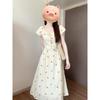 Floral Bubble Sleeve Dress Children's Summer 2025 New Niche Temperament Beautiful Long Dress