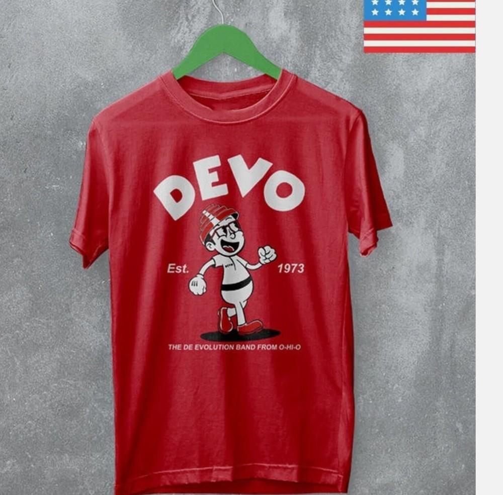 

Devo band RED T-shirt All sizes short sleeve S