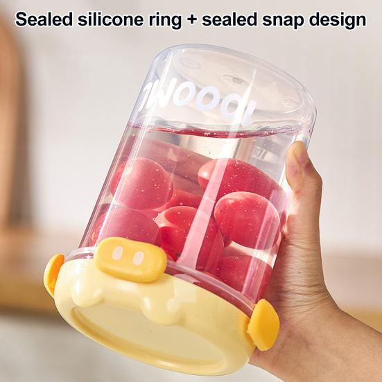 Yousheng Versiegelungsglas Stark feuchtigkeitsdicht Verschluss in Schweinchenform Transparenter Körper Mehrere Größen Küchenvorratsglas