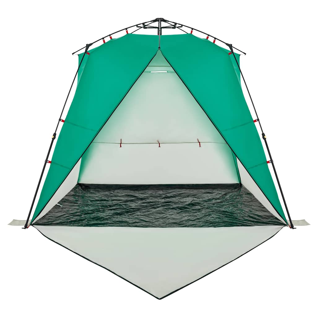 Beach Tent for 4 Persons Sea Green Quick Release Waterproof