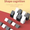 Bloc de ascundere creativ Jucărie puzzle 3D pentru copil mic Set de blocuri Montessori Preșcolar Joc pentru creier care se potrivește cu formele de culoare