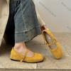Fashion 2025 Retro Style Internal Elevation Women Mary Jane Shoes Ladies Soft Sole Dress Flats Casual Street Style Shoes