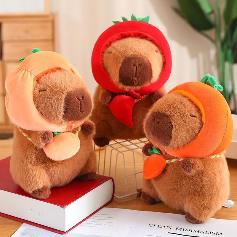Plush Vegetables Capybara Toy Dolls Room Decoration Children Festivals Gifts