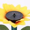 Decoração de estaca de animal de girassol solar, ornamentos de jardim, 40 cm, decoração de beija-flor realista, decoração de paisagem de jardim de pátio à prova d'água