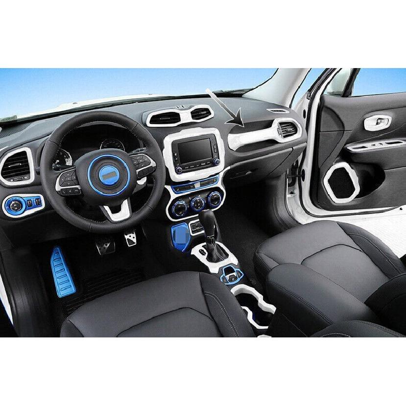 For Jeep Renegade 15-2023 Alpine White Dashboard Copilot Handle Cover Trim 1pc