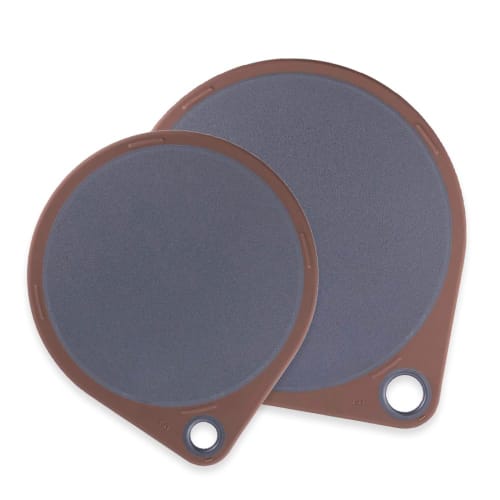 

Kai Corporation 2-Piece Round Cutting Board Set, Gray (Small 25cm & Medium 30cm) Cookware Set for Single Living