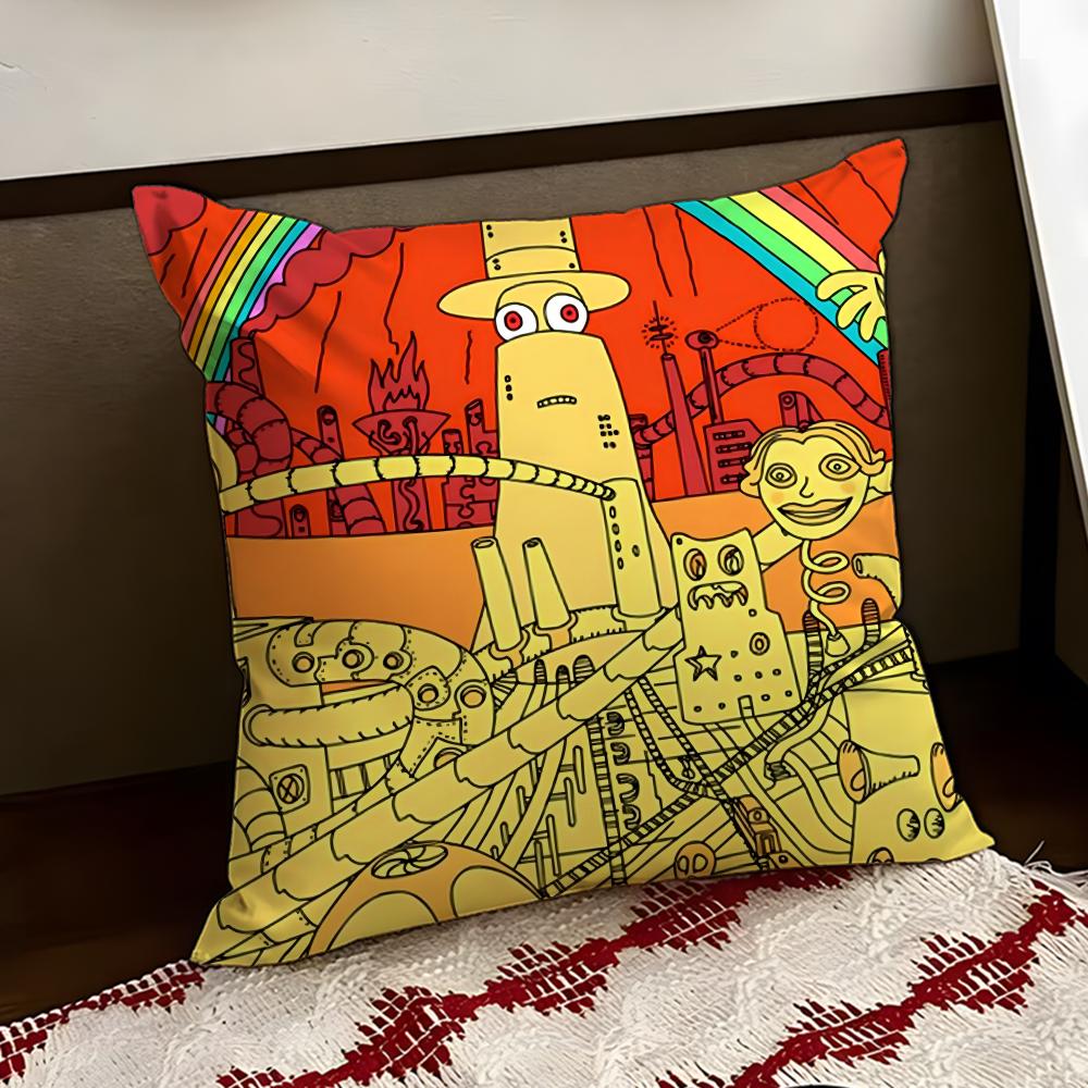 Cool Cartoon SSuperjail Cushion Cover Reversible Soft Durable Pillow Cover Home  Car MultiScene Use for Daily Comfort