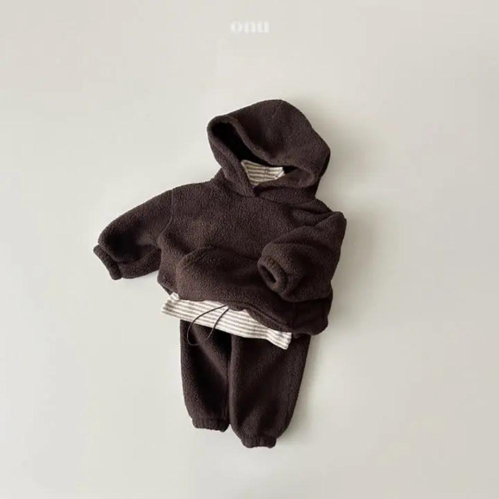 Children's Sweatshirt Set 3-8Y Autumn/Winter Fleece-Lined Sports Casual Set Boys' Girls' Sweatshirts Children's Hoodies