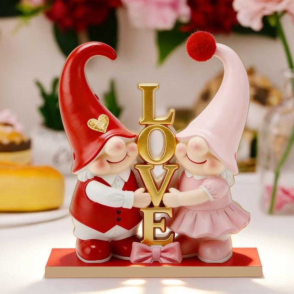 

Cute Valentine s Day Elf Ornament 5D Valentine s Day Decoration Desk Accessories Style A