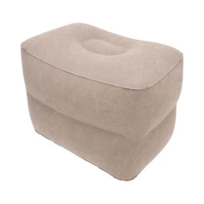 PVC Flocking Foot Rest Pillow Two Layer Reducing Fatigue Pillow Inflatable Foot Pillow  Office Use