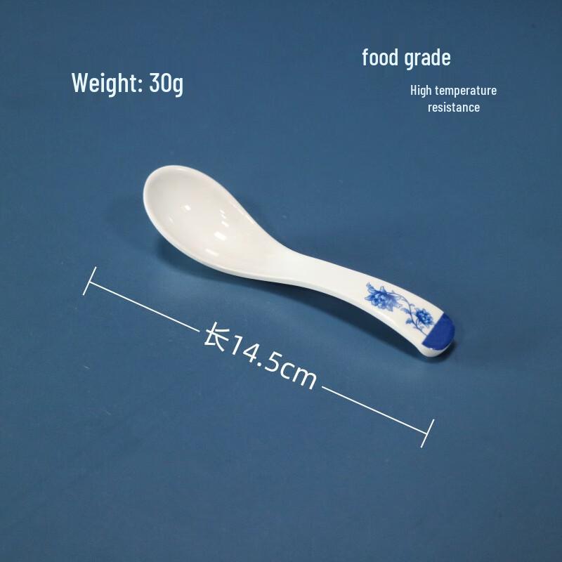 LIJIA FITMENT Melamine Blue & White Floral Dinnerware Collection