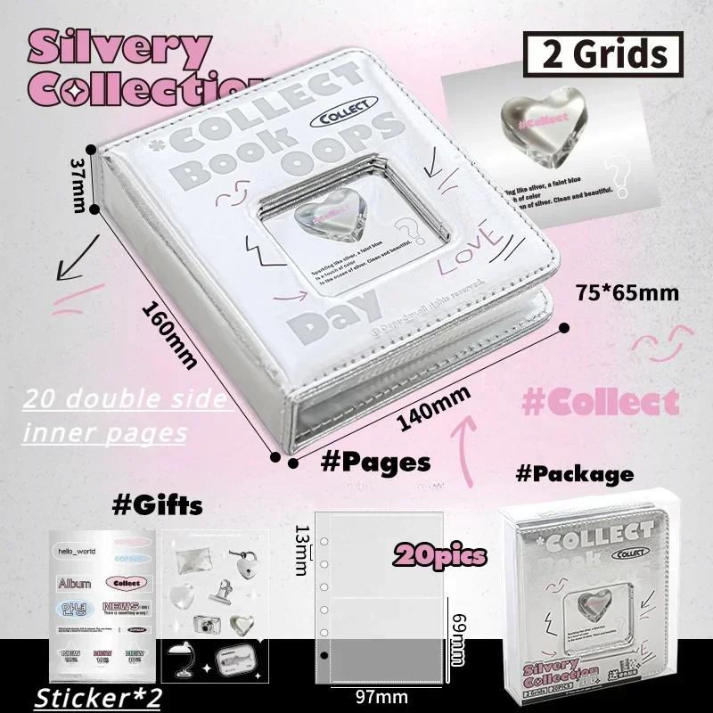 Retro Shape Card Photo Album for 3 Inch Kpop Star Small Photo Card Collection Book Creative Design Card Binder Chasing Gifts