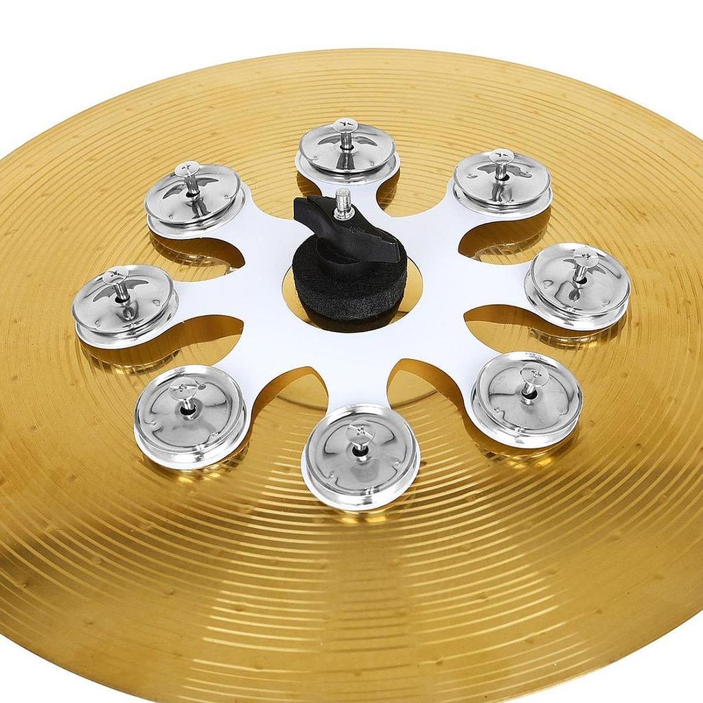Metall Hi-Hat Tamburin Hi-Hat Beckensatz für Schlagzeug Handperkussion Schlagzeug Tamburin für Ensemble Bar