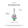 Original Charms Copper Purple Iris Flower Cat Beads Fit Platabracelets For Women Jewelry Making Fine Gifts