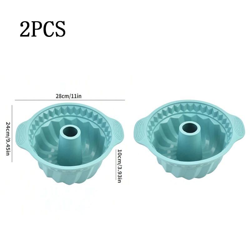 New 3D Shape Silicone Cake Mold DIY Pastry Baking Tools for Cake Pan Kitchen Fluted Tube Pan Bakeware Cake Decorating Tool